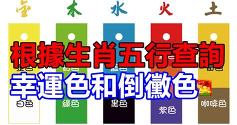 五行顏色八字|根據生肖五行查詢幸運色和倒霉色